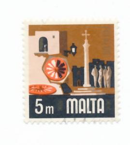 Malta 1973 - scott 456 used - 5m, Folklore