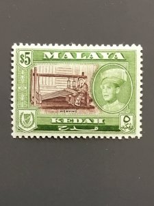 Malaya - Kedah 105a F-VF MH. Scott $ 20.00