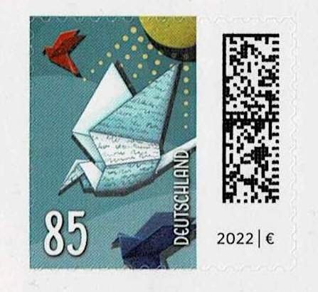 Germany 2021,Sc#3255-8 MNH, Letter post, new series, December issue, self-adh.