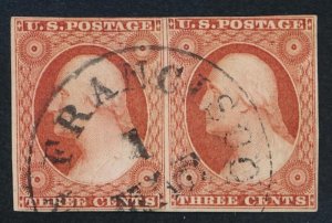 U.S. 11 USED VF IMPERF PAIR