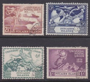 PITCAIRN 1949 UPU set fine used............................................A2385