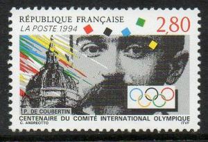 FRANCE SG3211 1994 CENT OF INTERNATIONAL OLYMPIC COMMITTEE MNH