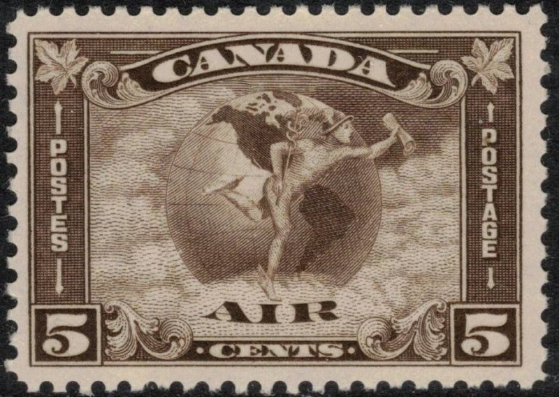 CANADA 1930 5c Allegory Airmail; Scott C2; MNH