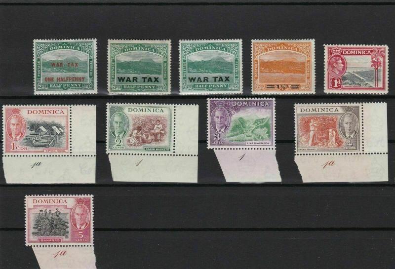 [SOLD] dominica mounted mint stamps ref r12455