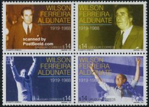 Uruguay 2003, W. Ferreira Aldunate 4v [ ], MNH