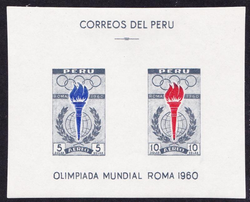 Peru Olympic Games Rome MS SG#MS853a SC#C173a