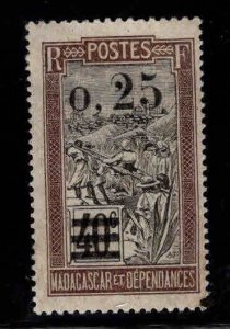 Madagascar Malagasy Scott 133 MH* 1921 surcharged stamp