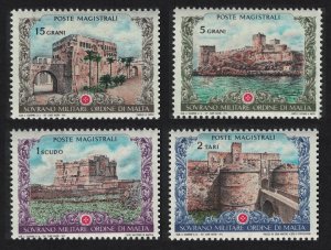 Sovereign Order of Malta Ancient Castles 4v 1972 MNH