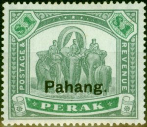 Pahang 1898 $1 Green & Pale Green SG23 V.F & Fresh Lightly Mtd Mint