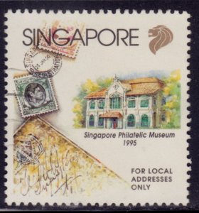 Singapore, 1995, Philatelic Museum, For Local Addresses, sc#729, used