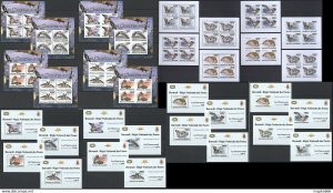 Imperf,Perf 2011 Burundi Fauna Wild Animals Bats !!! 16Kb+16Bl ** Bu16