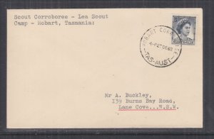 TASMANIA, HOBART CORROBOREE, SCOUT CAMP, 1962 cover to NSW. 