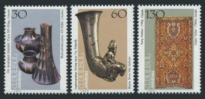 Armenia 496-498,MNH.Mi 248-250.Cultural artifacts,1995.Pottery,Silver cup,Carpet