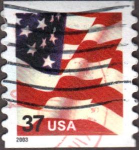 US Used 37 cent Scott# 3633A Flag VF