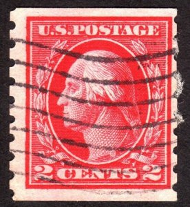 1912 US, 2c, Washington, Used, Sc 413