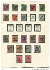 Germany Collection 1921-3 Used/Unused HICV Mostly Numerical
