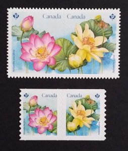 Canada 3089iii|3091i Die Cut Pairs VF MNH