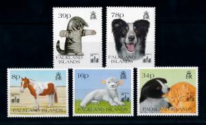 [72006] Falkland Islands 1994 Pets Cat Dog Horse Sheep OVP Hong Kong MNH