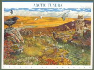 3802 Arctic Tundra, Nature of America Series MNH 37 c Sheet of 10 FV $3.70  2003