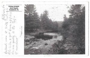 Fishing Grounds, Hotel Rapids, Analomink, Pennsylvania Postcard, Mailed 1906