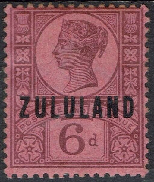 ZULULAND 1888 QV GB 6D 