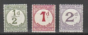 BECHUANALAND #J4-6 MINT LIGHTLY HINGED COMPLETE