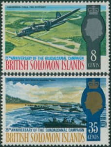 Solomon Islands 1967 SG160-161 Guadalcanal Campaign set MLH