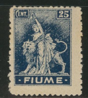 FIUME Scott 33 Mint Hinged MH* 1919 25c  CV$11