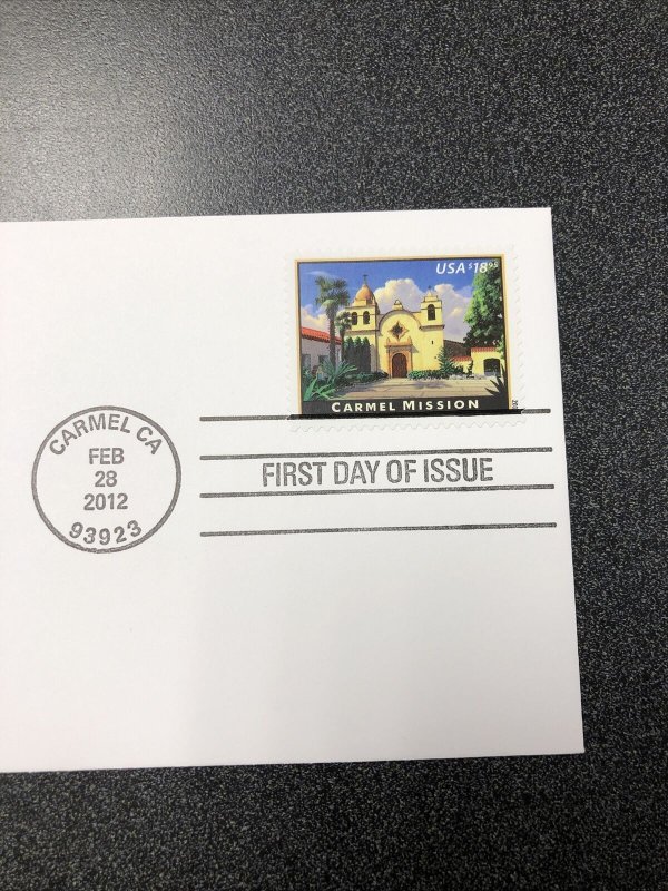 US FDC First Day Cover Scott 4650 2012 Carmel Mission $18.95 Express Mail.