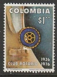 1976 Columbia - Sc 845 - MH VF - 1 single - Rotary Emblem