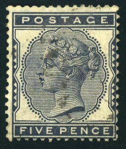 GREAT BRITAIN #85 Queen Victoria 5p Postage Stamp Used 1881 GB UK