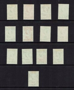 Bechuanaland: 1955, Queen Elizabeth definitive set, Lightly Hinged Mint