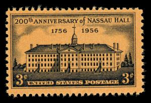 1083 3c Nassau Hall - Mint NH OG VF