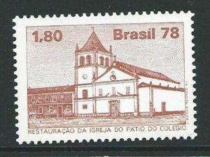BRAZIL SG1725 1978 RESTORATION OF PATIO COLEGIO CHURCH MNH