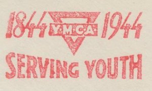 Meter top cut USA 1944 YMCA - 100 years serving youth