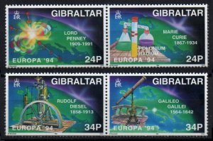 Gibraltar # 654a - 656a MNH