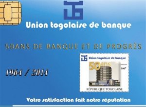 Togo - 2014 Togolese Bank Union - Stamp Souvenir Sheet - 20H-1044
