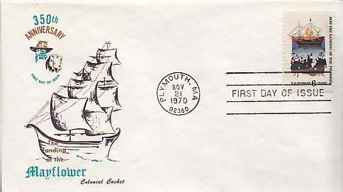 United States, First Day Cover, Massachusetts, Ships