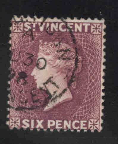 St Vincent Scott 52 Used, Nice Cancel