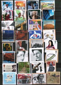 GB STAMP MODERN STAMP COLLECTIONS ON PAPER USED 14