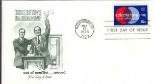 1975, Collective Bargaining, Artmaster, FDC (D14574)