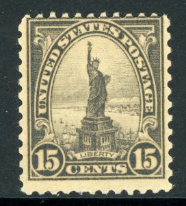 USA 1931 Liberty 15¢ Gray Perf 11x10½ Rotary Press Scott # 696 MNH W544