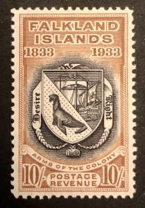 TangStamps: Falkland Island Centenary Stamp Scott #76 SG #137, Mint OG LH