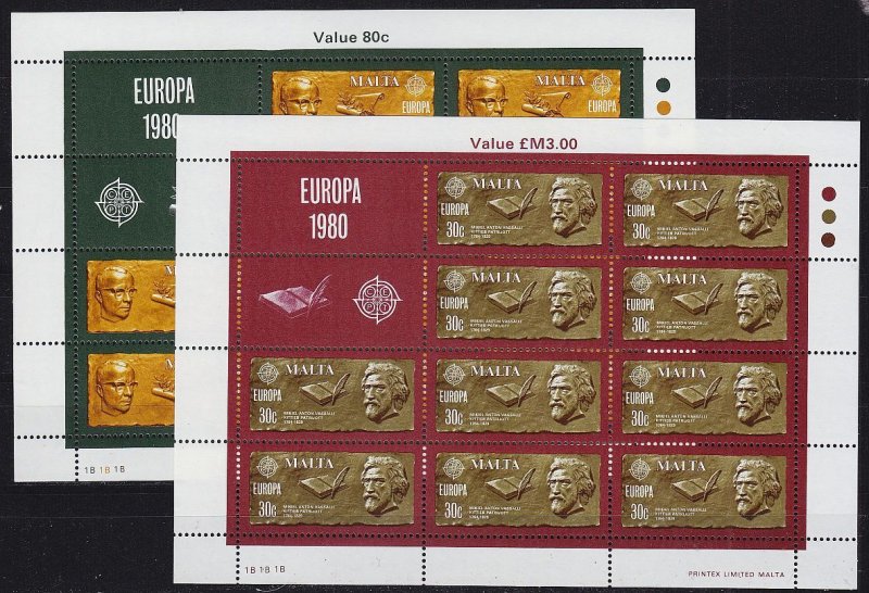 MALTA [1980] MiNr 0615-16 Kleinbogen ( **/mnh ) CEPT