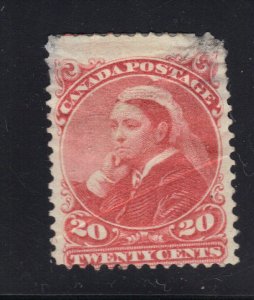 Canada Stamp Mint Unused #46  Filler Hinged and Thinned - $475 cv