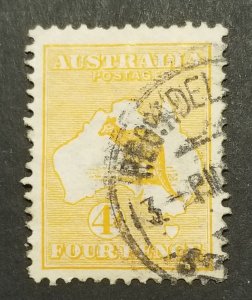 AUSTRALIA Scott 6 Used Kangaroo Stamp z6464 