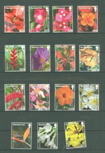 Montserrat #1173-1187 Used Single (Flora) (Flowers)