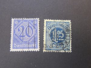 Germany official 1920 Sc O5,6 FU