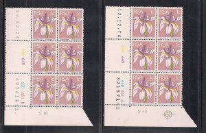 SOUTH AFRICA SC# 408  CONTROL B/6  CYLINDER #648-51 PANE A&B  #1 FVF/MNH  1974