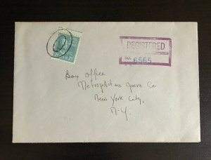 Prexie Prexy 1944 Registered Cover Franked With Solo 21c 